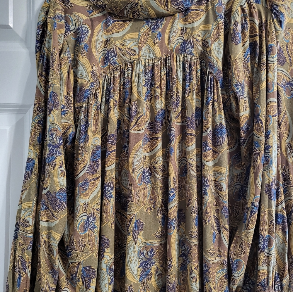 Free People Paisley Modern Muse button down Floral Blouse - Picture 8 of 10